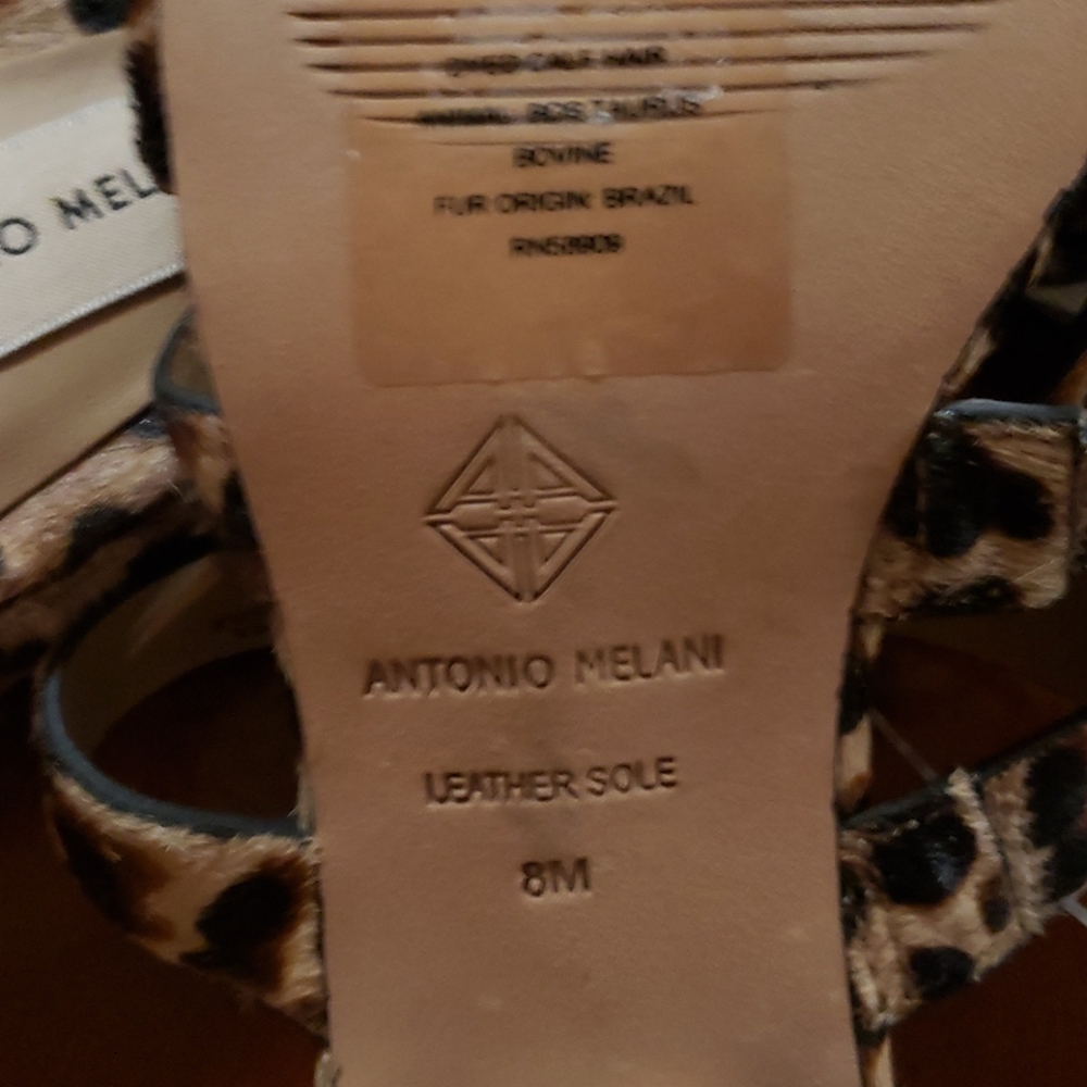 Antonio Melani sandals, color leopard, size 8 M - Picture 6 of 6